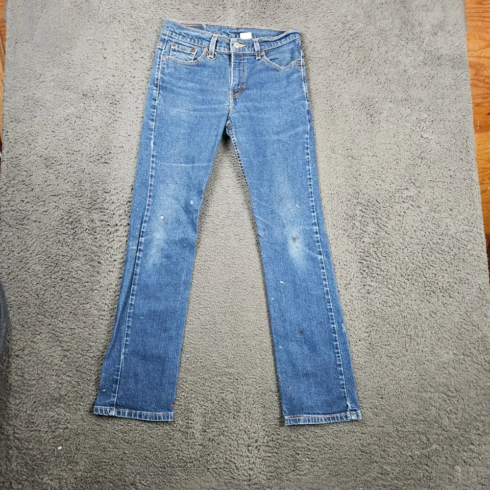 Levi's 505 Jeans Slim Fit‎ Straight Leg Blue Denim Women's Size 7 M
